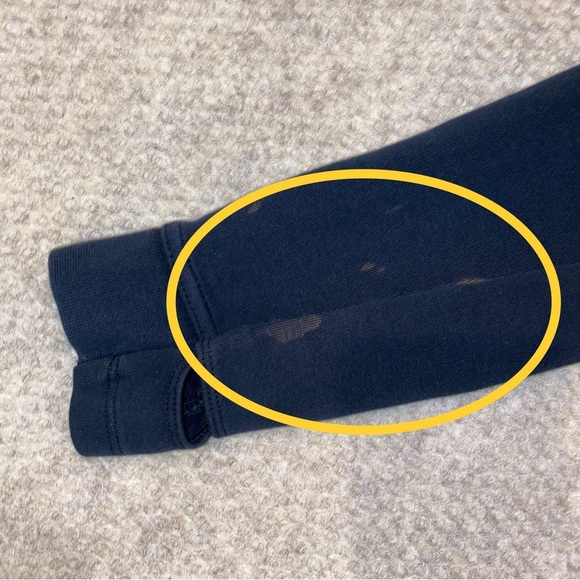 Nike Tech Fleece Pullover Crew Sweatshirt Black 685748-010 Women Small *Stains* - Picture 11 of 11